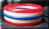 Red, White & Blue Saturn Style Bangle